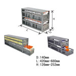 存放15ml试管、50ml试管、存储瓶的带抽屉的立式冰箱分隔架-UFD系列