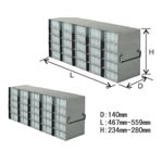 存放96孔深微量滴定盘的立式冰箱分隔架-UFDP系列